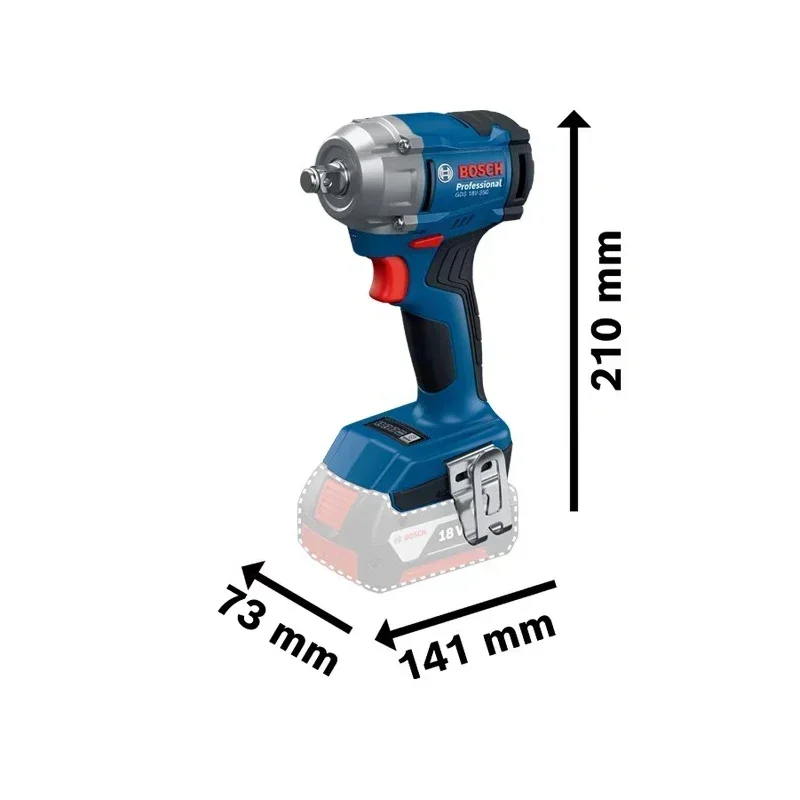 Imagem -02 - Bosch-chave de Impacto sem Fio Ajuste de Torque de Engrenagens Ferramentas Elétricas Bosch Gds18v350 Gds18v-350