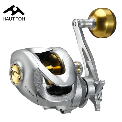 HAUT TON YL200 Metal Baitcasting Reels, 6.3:1 High Speed Gear Ratio, 12KG Max Drag, Perfect For Freshwater & Saltwater Fishing