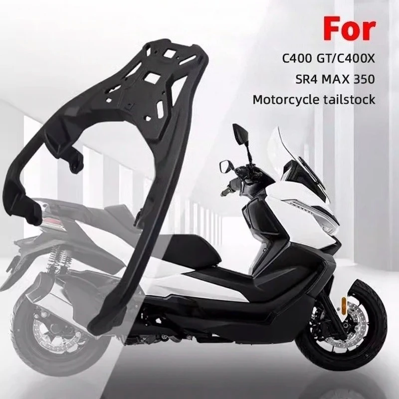Motorcycle Rear Luggage Rack for  C400 GT/C400X,Storage Box Support,Durable Enlargement Carrier for SR4 MAX 350