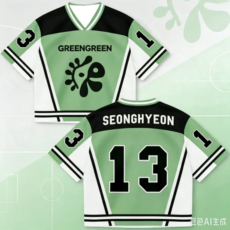 Family Matching Korean Hip-hop Style 3D Printed Neutral Jersey for Daily Sports Training and Casual Thin Quick Drying T-shirt