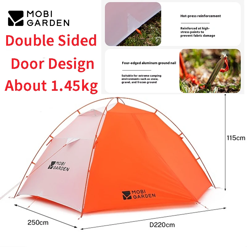 MOBI GARDEN Cold Mountain Wind Wing High Altitude Hiking Tent 60s