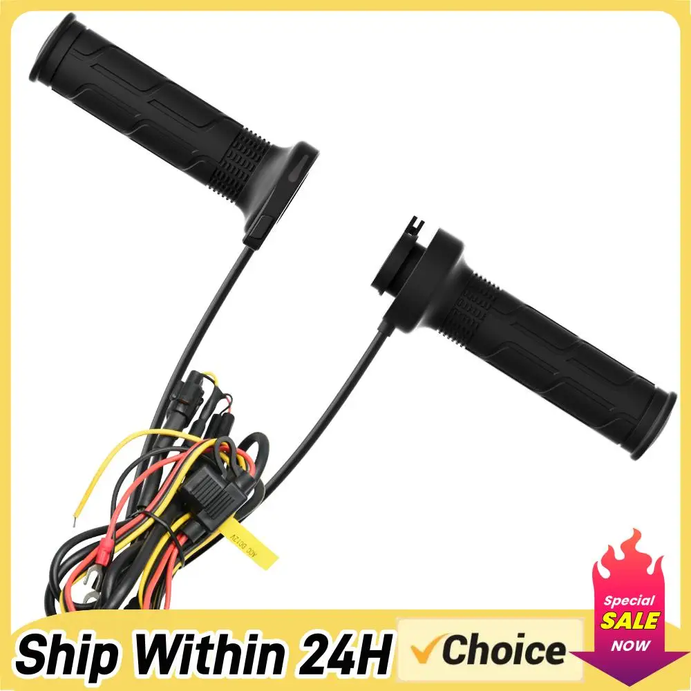 

1 Pair 12V 22mm Motorcycle Heated Grips Universal Electric Heating Handle Temperature Adjustable Motorbike Hand Heated Grips