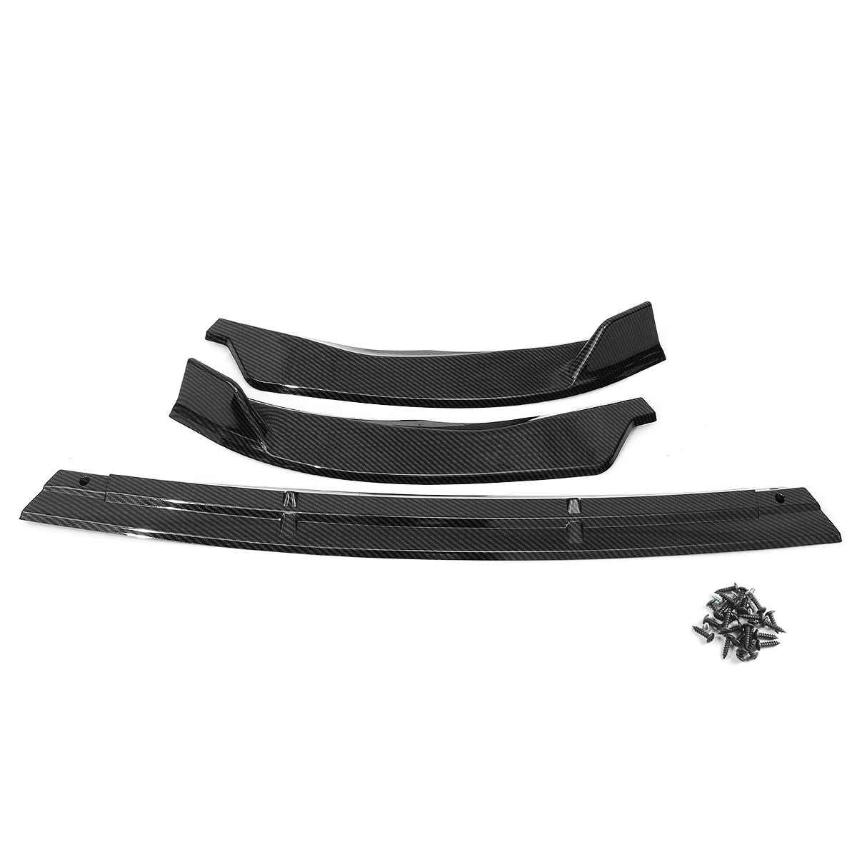 3PCS Front Bumper Lip Lower Side Splitter Spoiler Deflector Body Kit For Mercedes Benz W205 C Class Sport 2019-2020 Car Styling