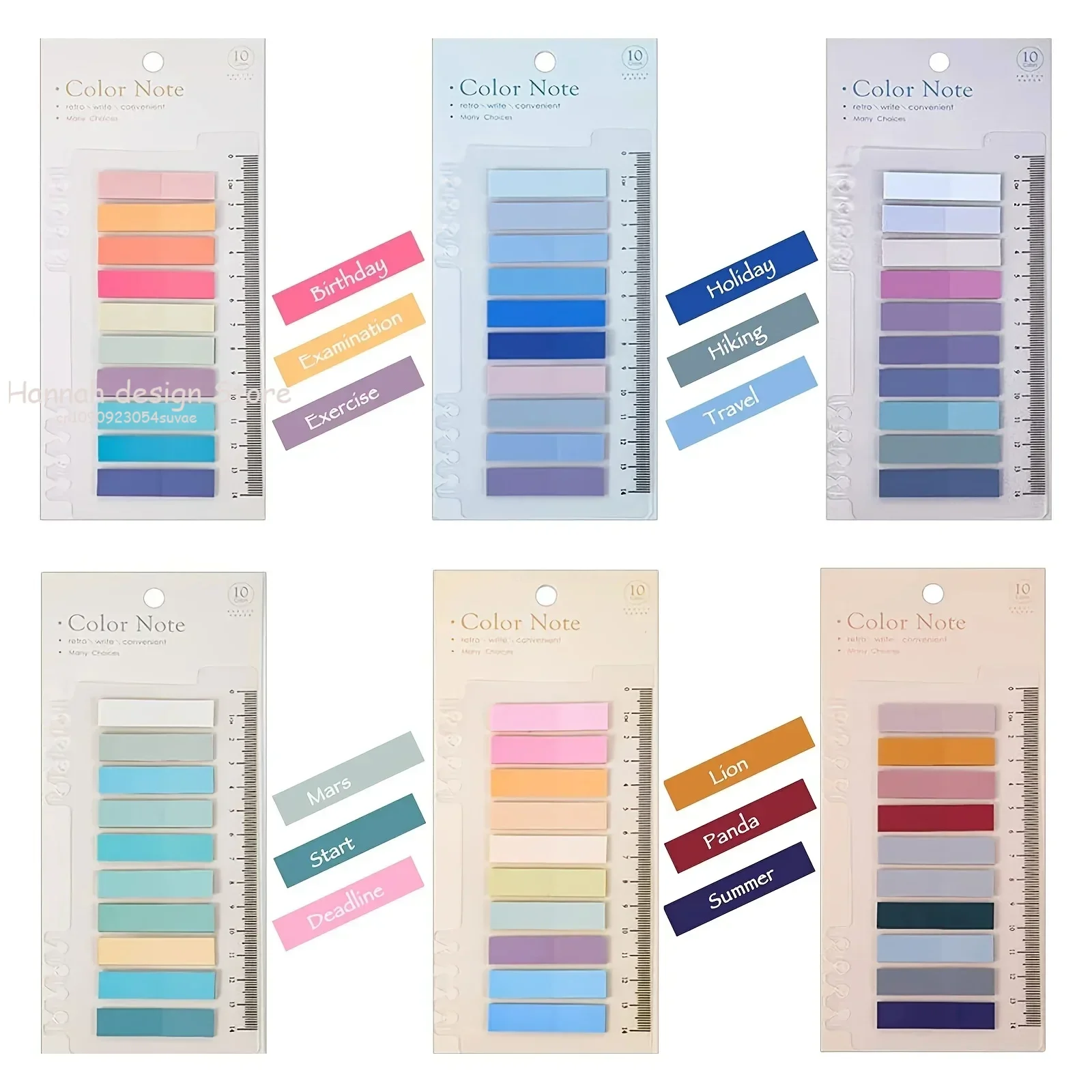 200 Sheets Transparent Sticky Notes Self-Adhesive BookMarkers Posted It Annotation Reading Book Clear Tab Kawaii Cute Stationery