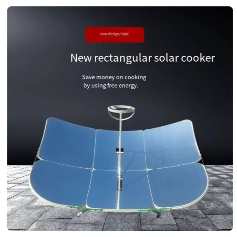 Off-Axis Parabolic Solar Cooker, Portable Concentrated Hot Spot Stove, High Efficiency Outdoor Fast Boiling