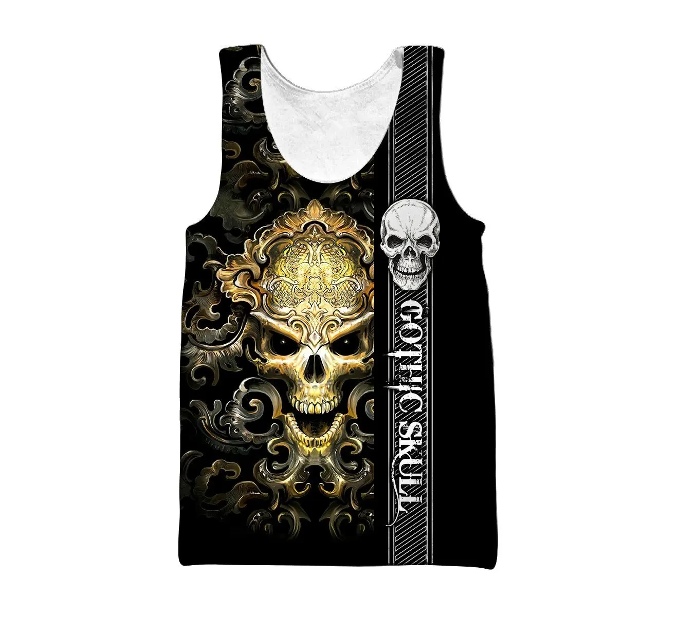 Summer Hot Reaper Devil Satan Tank Tops 3D Animal Print Men/Women Casual Loose Sleeveless Top Oversized Unisex Vest Man Clothing