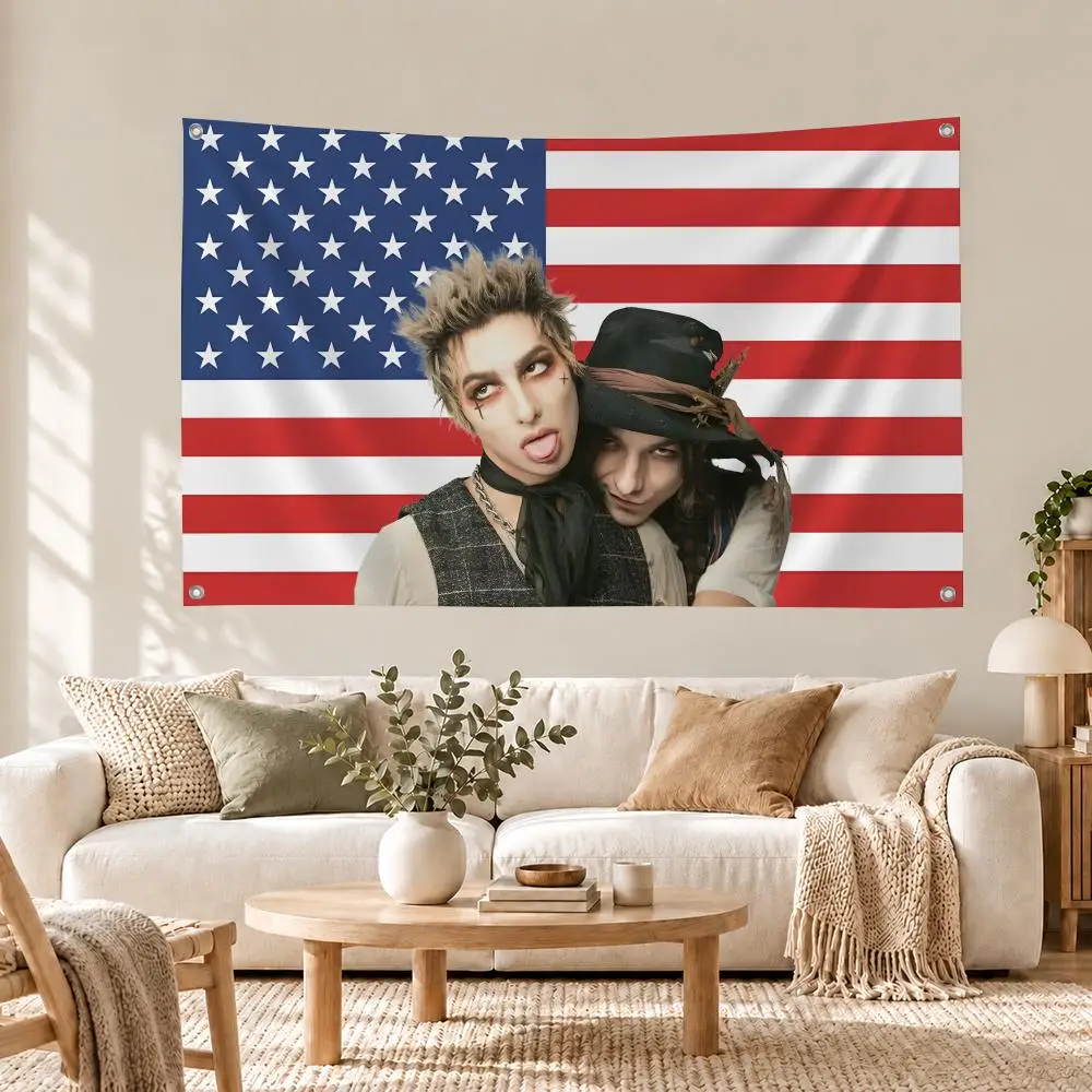 Band Palaye Royale Flags flag For Living Room Home Dorm Decor Wall Outdoor Camping Party Banner Gifts