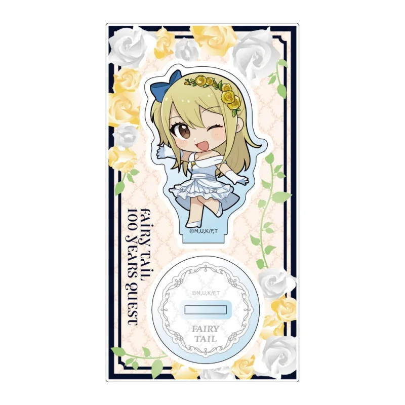 FAIRY TAIL 100 Years Quest Dress-up Ver Natsu Dragneel Q-style Acrylic Stand Model Plate Keychains Desktop Ornament
