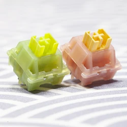 Outemu Silent Peach V3 Switch Silent Lemon V3 Switch Linear Tactile Lime for Mechanical Keyboard POM PA66 Factory Lubed
