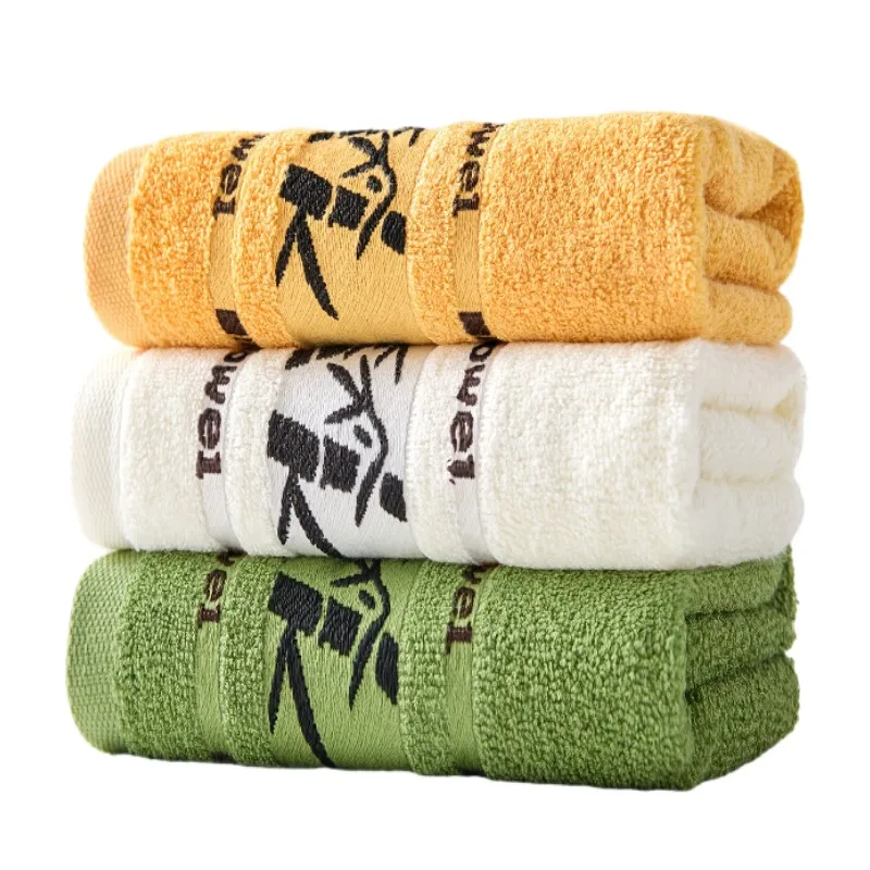 3pcs Bamboo Fiber Bathroom Towels Sets Mixed Color 34x74cm/70x140cm Household Hand Face Bath Towel Set Washcloth Toallas De Baño