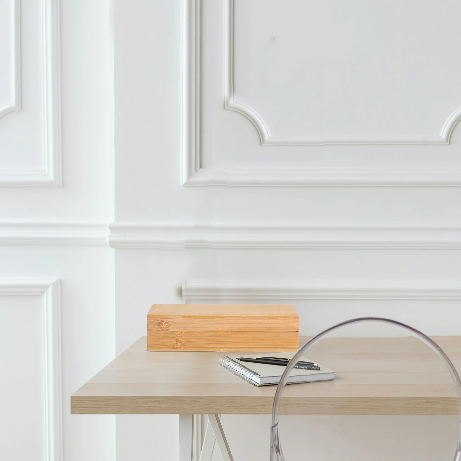 

Wooden Storage Box Rectangular Natural Wood Unfinished Handmade Storage Container for Crafts Presents Keepsakes Home