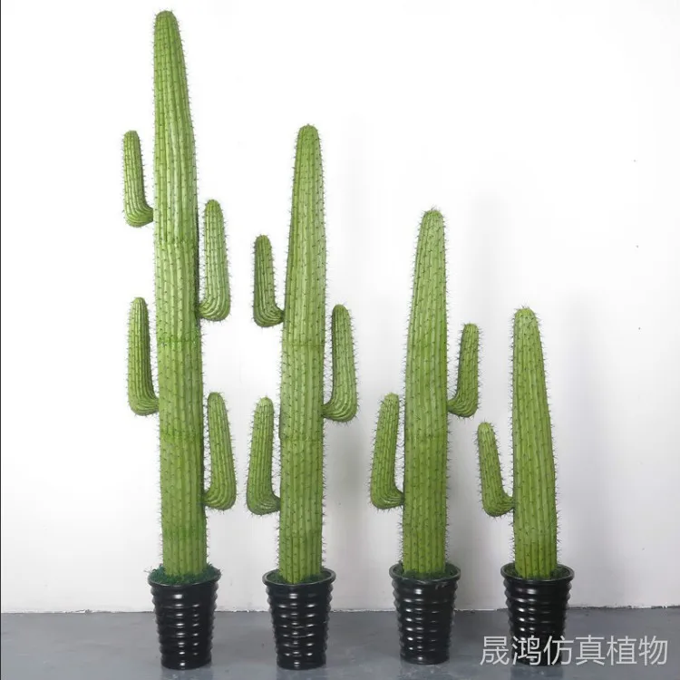 LH simple home simulation cactus potted plant office living room fake plant ornament