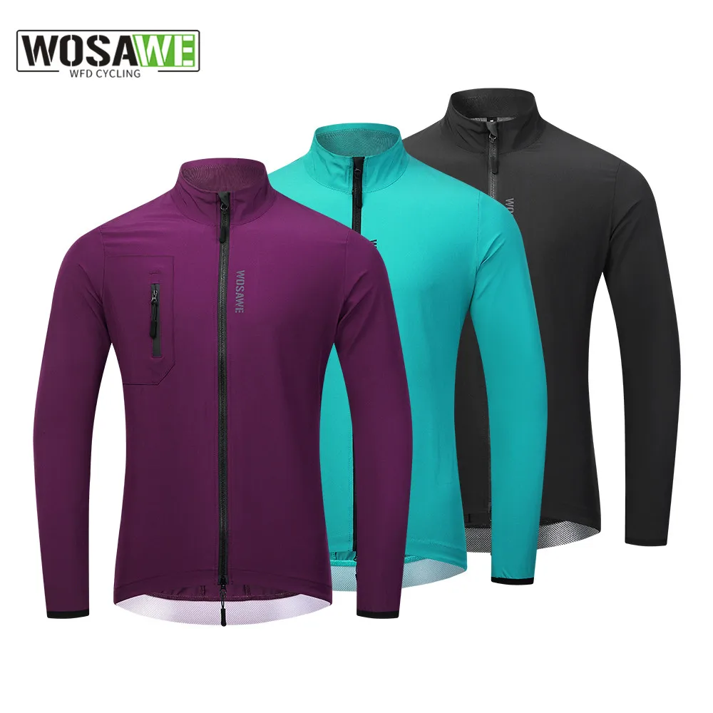 WOSAWE Outdoor Cycling Jackets Breathable Quick Dry Sunscreen Sports Jacket Bike Riding Clothes Fashion Men\'s Windbreaker