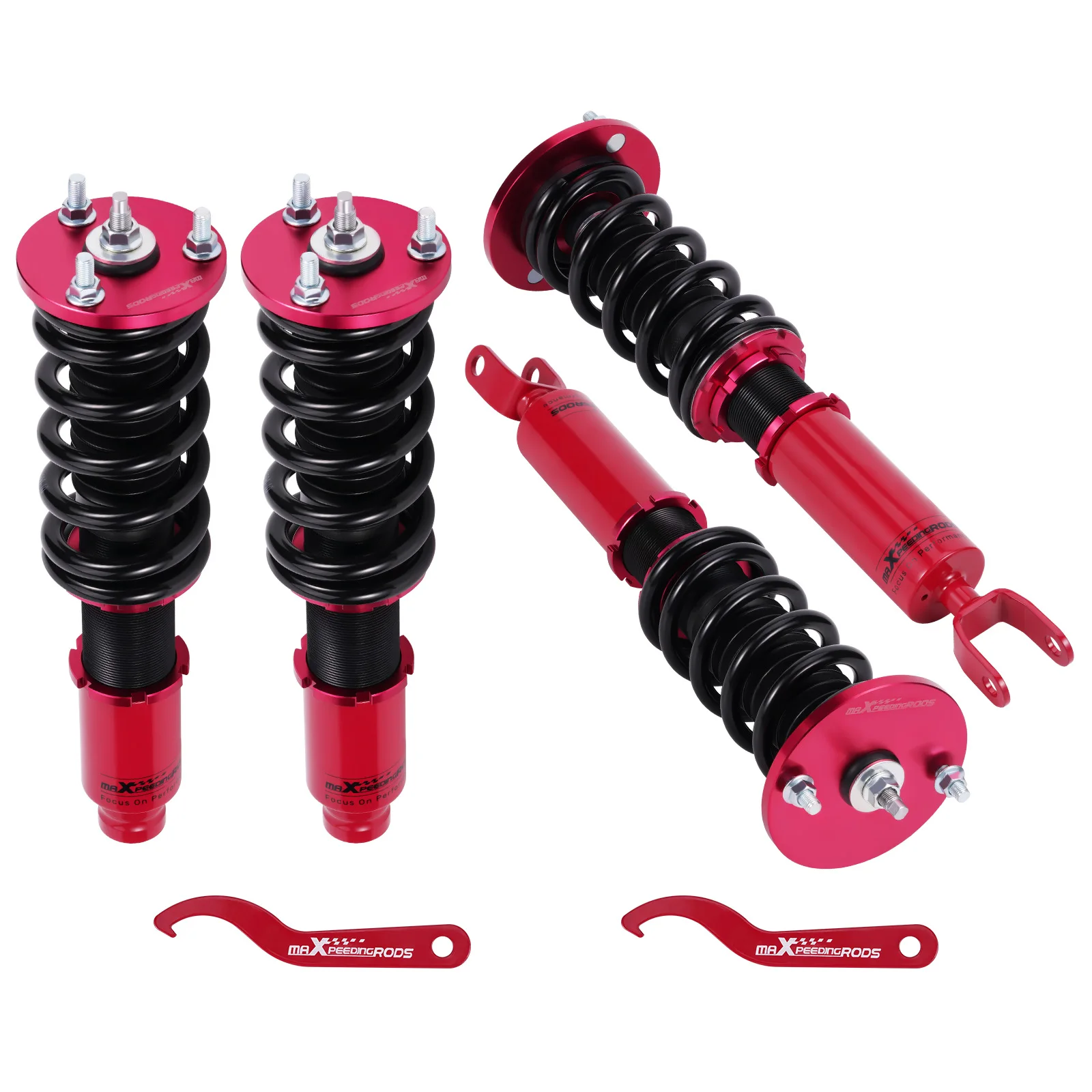 MaXpeedingrods Adjustable Coilovers Shock Absorbers for Honda Accord 1990-1997 Shock Absorbers Coil Suspension Struts Kit