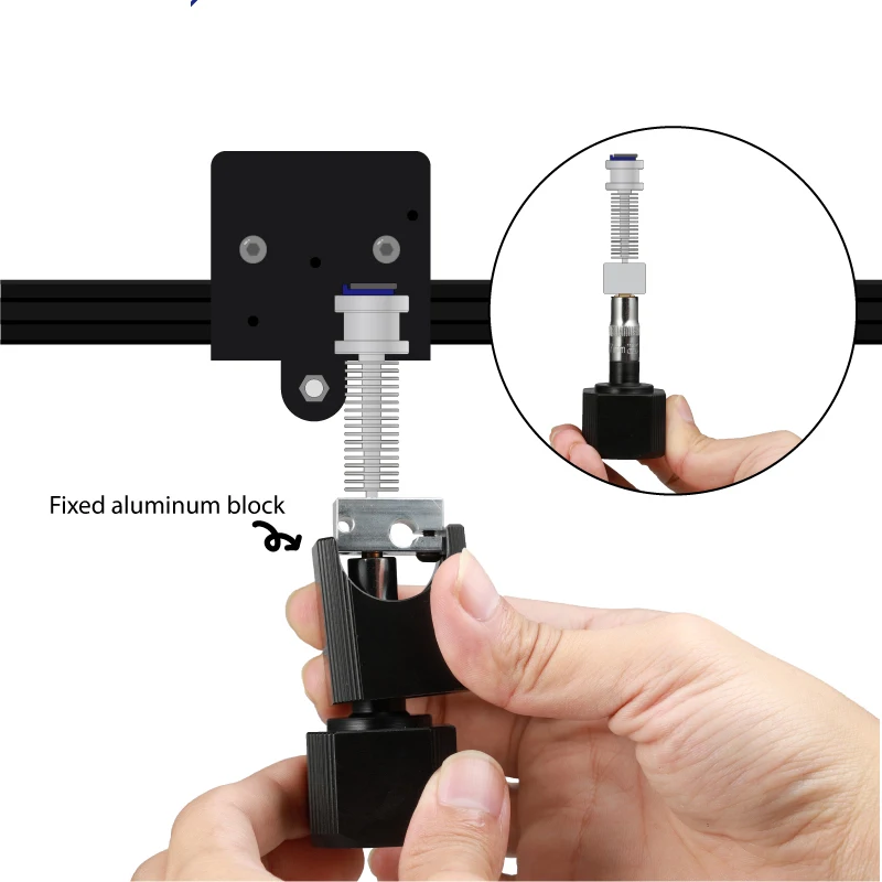 

NF-NCT Quick Change Nozzle 3D Printer Tool Parts For V6 / Volcano / Mk8 / Mk9 / CR10 / Crazy Heating Block