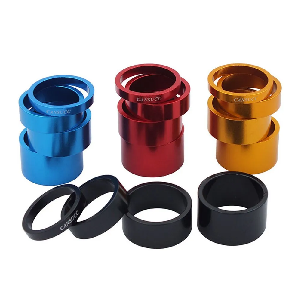 4Pc/Set Aluminum Alloy Bicycle Headset Spacer Mountain Bike Headset Washer Front Stem Fork Spacer Cycling Accessories