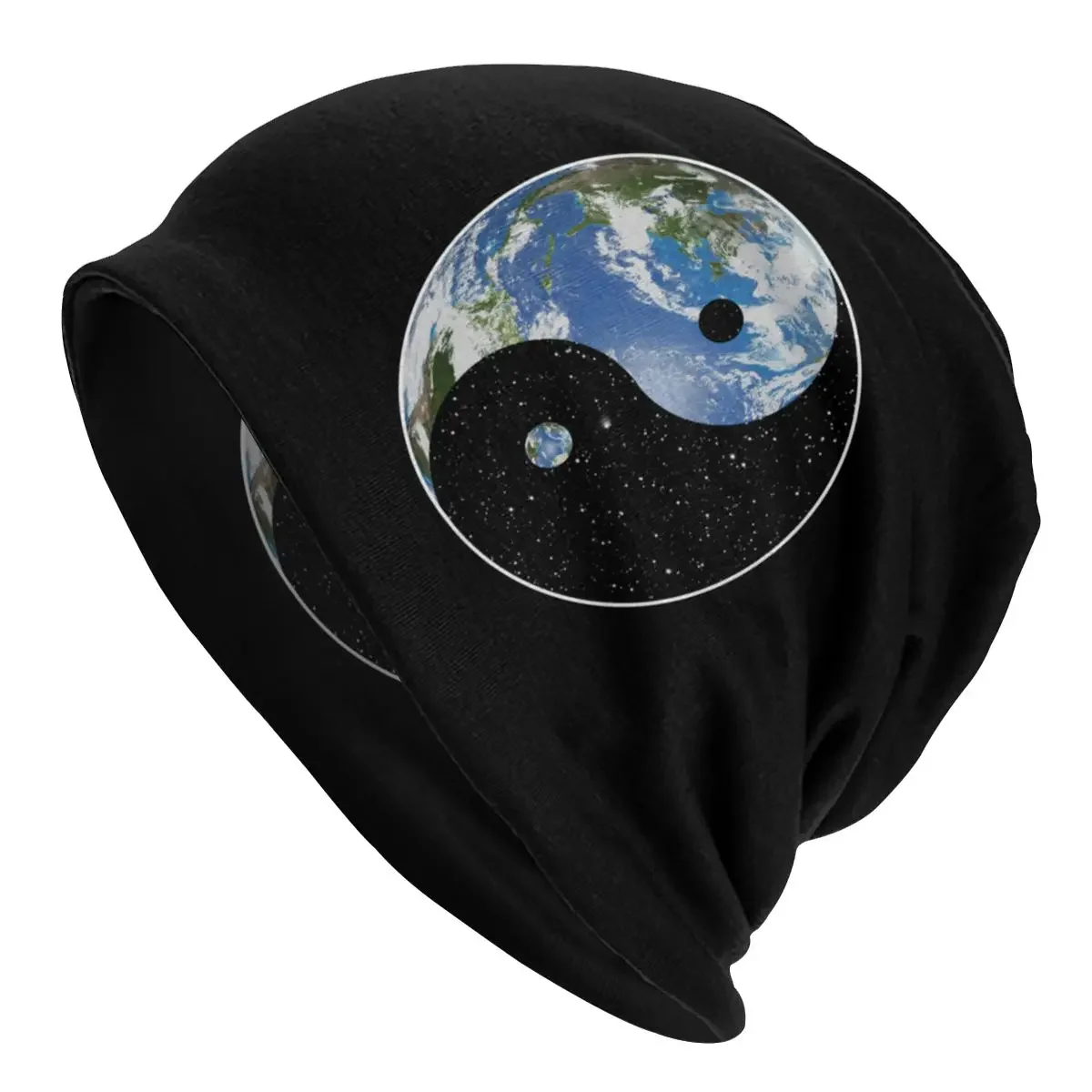 Earth And Space Yin Yang Symbol Bonnet Hat Knitting Hats Ski Skullies Beanies Hat Tai Chi Men's Women's Spring Warm Dual-use Cap