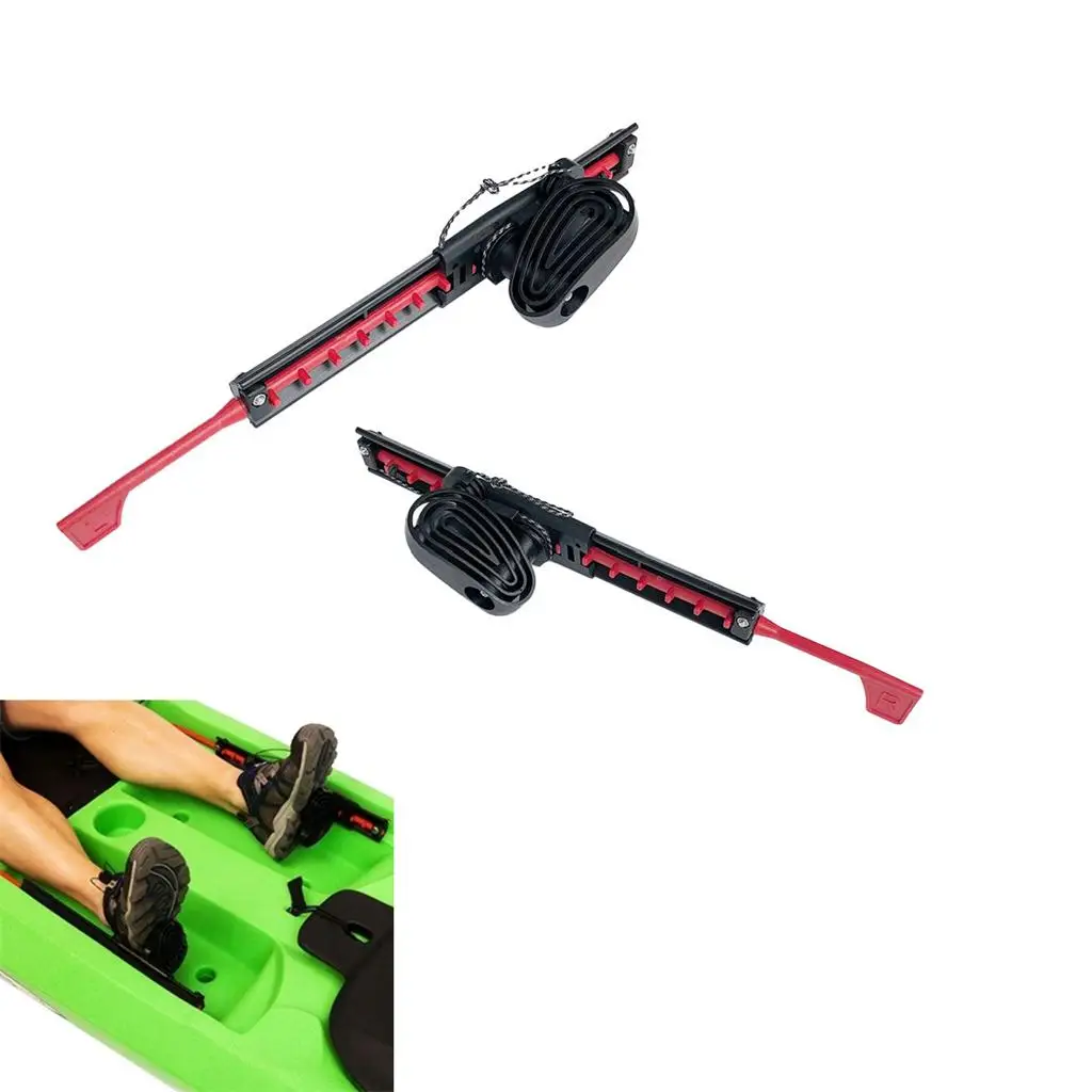 

Premium Kayak Foot Brace Ergonomic Pedals Marine Boat Rudder Control for Canoe and Angling Boats