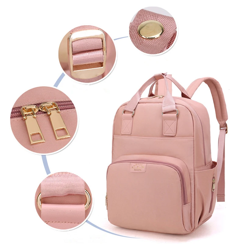 Semplice borsa da mamma impermeabile da viaggio borse per pannolini di maternità di grande capacità per bambini organizzatore di pannolini per bambini carrello zaino passeggino