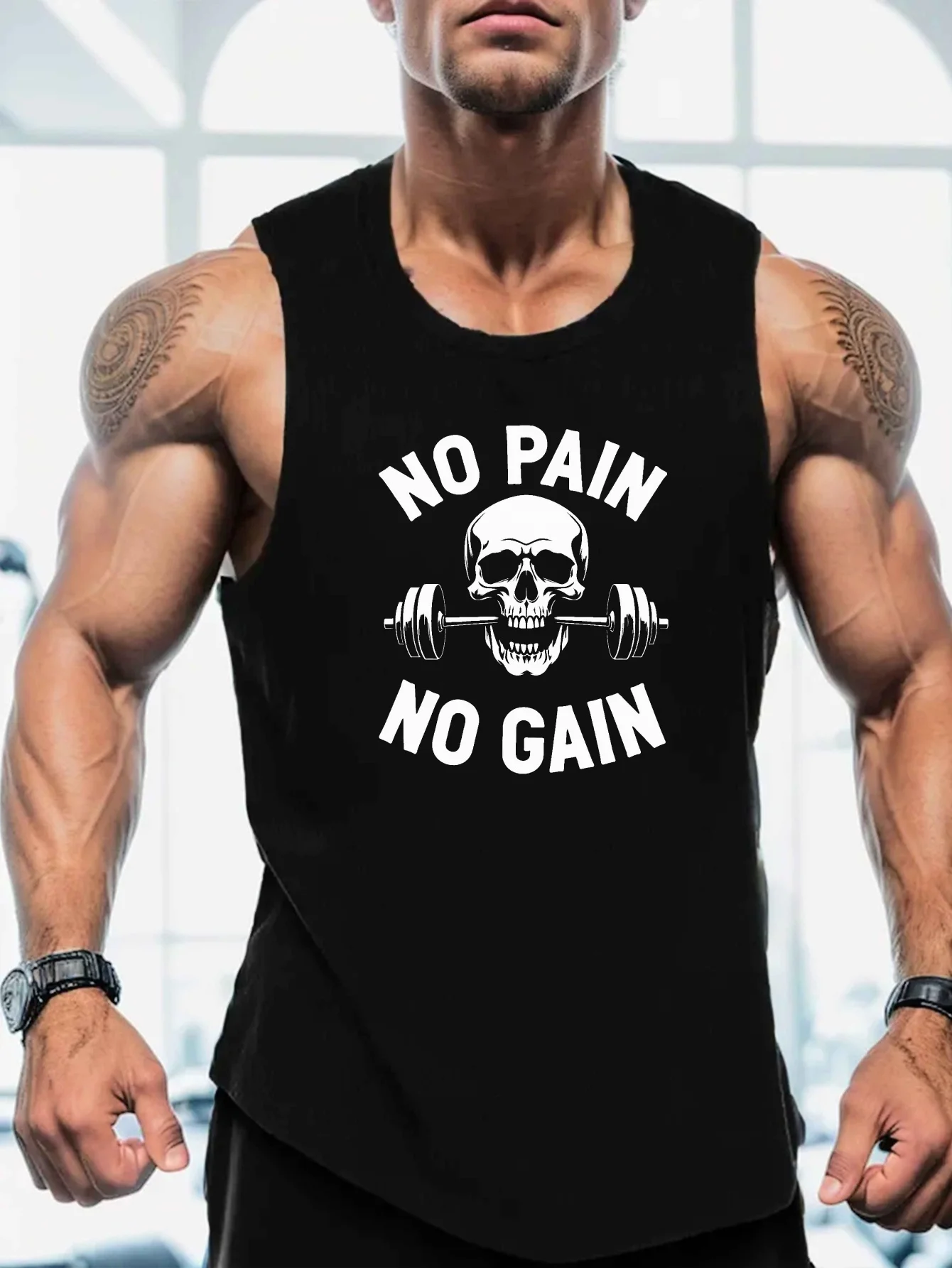 

Мужской жилет стандартного размера Skull Barbell: безболезненный и эффективный.