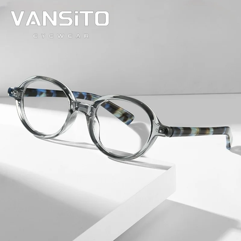 

VANSITO Highly Recommend Tortoise Retro Oval CP Leg Anti Blue Light Glasses Unisex Optical Eyeglasses Frames
