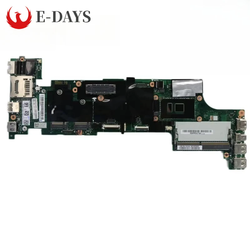 For ThinkPad X260 Laptop Motherboard.NM-A531 Main Board With CPU i3-6100 I5-6300 i7-6600 UMA 100% Tested