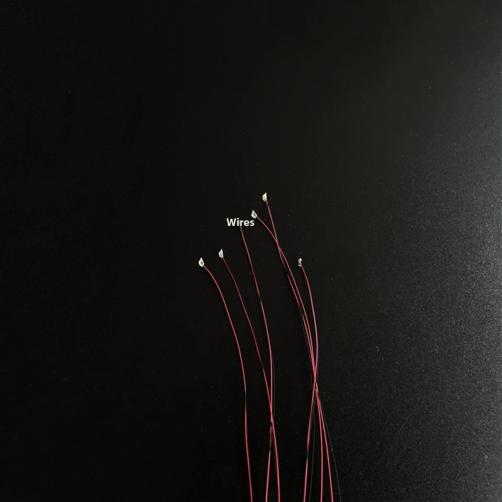 5pcs New 0603 Figurines Building Blocks Wires DIY Materials Multicolors Led SMD Wires Railway Adhesive Patch For Model Train