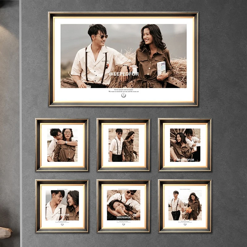 Studio wedding photo frame, wall-mounted enlarged 48-inch finished product