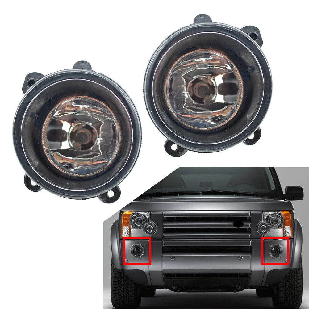 

Front Bumper Fog Light Left Right Fog Lamps With Bulbs Compatible For Land Rover Discovery 2 Discovery 3 Range Rover