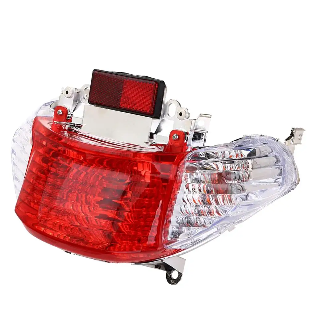 High Quality LED Motorcycle Rear Tail Lamp Turn Signal Light ABS Durable for 50cc Scooter Moped GY6 Universal