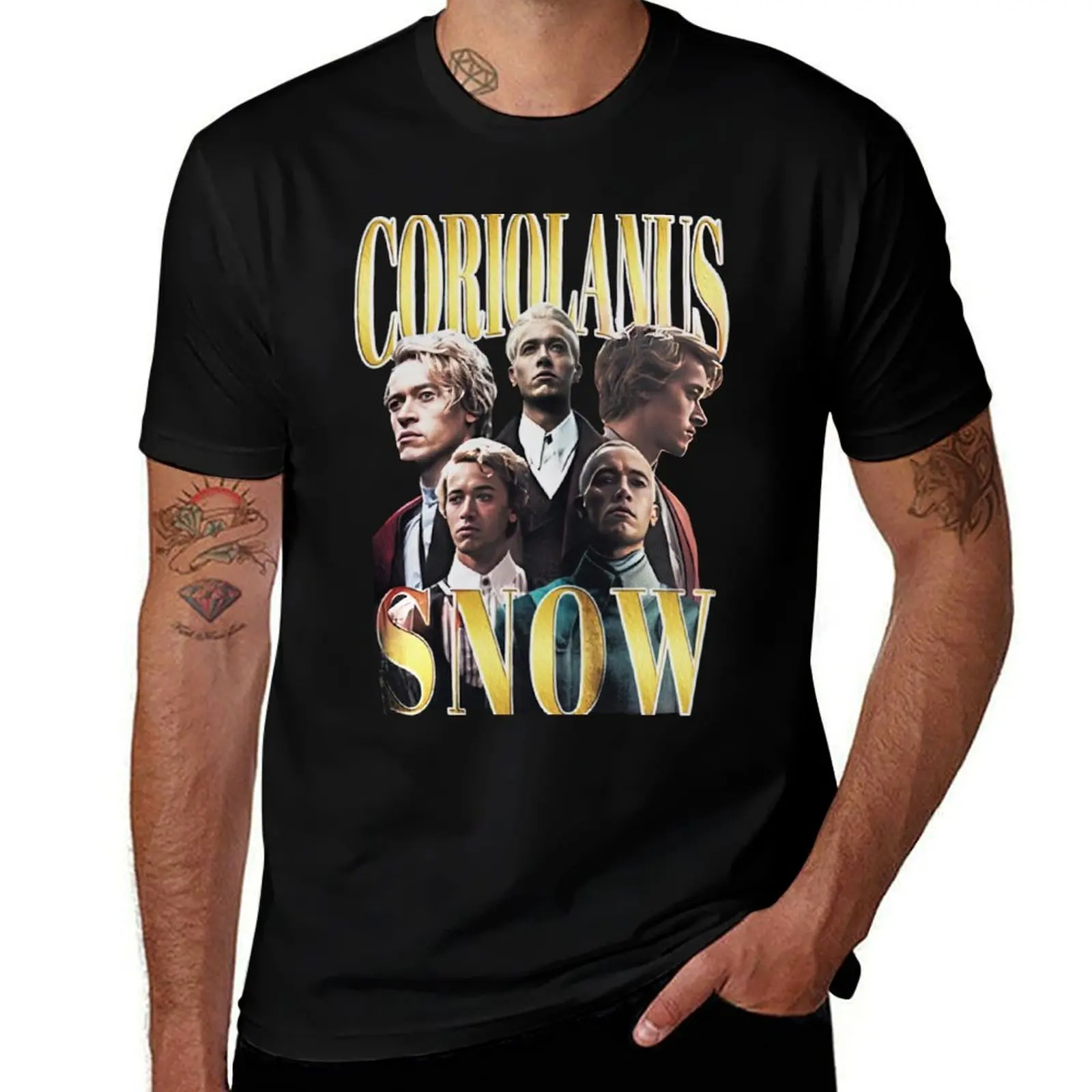 Coriolanus Snow Shirt Style Tom Blyth Shirt Vintage T-Shirt Casual Daily Outfit T-Shirt
