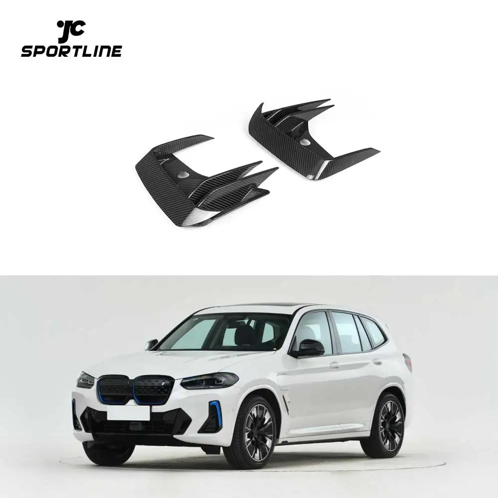 

Вентиляционные накладки (канарды) на передний бампер из сухого углеродного волокна Prepreg для BMW IX3 G08I 2023