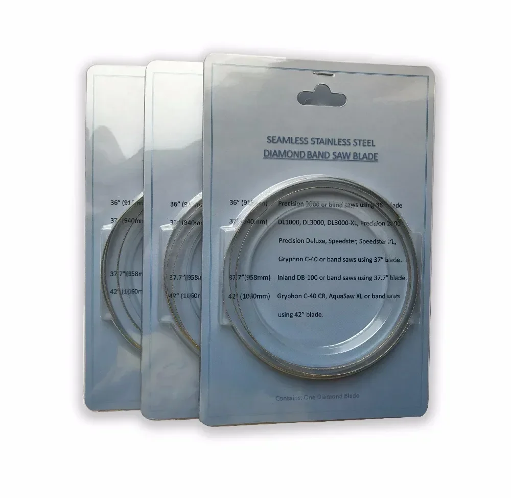 

3Pcs 42''x1/8" Diamond Coated Band Saw Blade for CR40 Custom XL