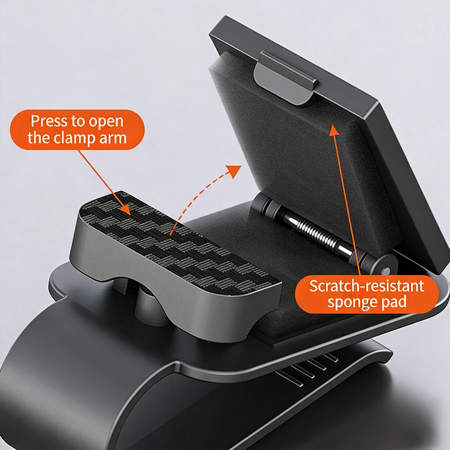 1Pcs Car-Mounted Glasses Clip, Multi-Functional Back Clip Type Snap-On Sunglasses Holder, Visor Sunglasses Storage
