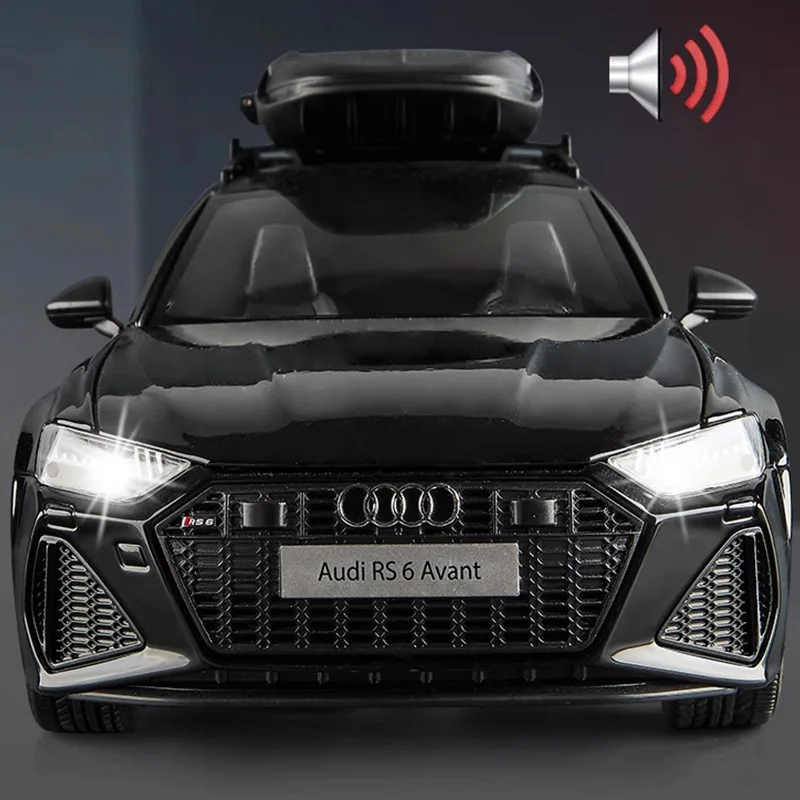 1:18 Audi Rs6 Gelegeerd Automodel Gelicentieerde Simulatie Voertuig Speelgoed Jongen Verzamelen Hobby Avant-Garde Stationwagen Verjaardagscadeau Recomme