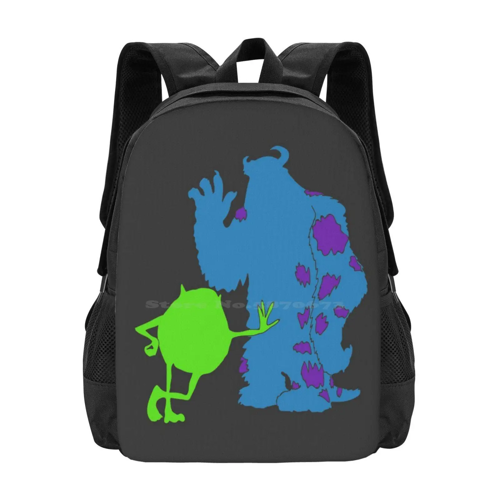 Monstrous Friends Pattern Design Laptop Travel School Bags Monstruos Sa Sully Pixar Bu