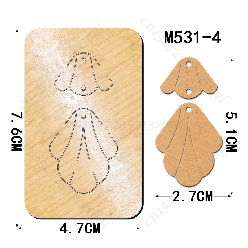 Earring New Cutting Dies 2024 New Arrivals Scrapbooking 16MM Knife Suitable for Most Wooden Cutting Dies Machines