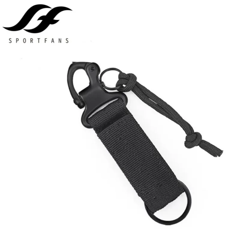 

Outdoor Tools Tactical Keychain Carabiner Clip Holder Webbing Buckle Key Hooks Camping Waist Belt Keeper Utility Hanger Hook