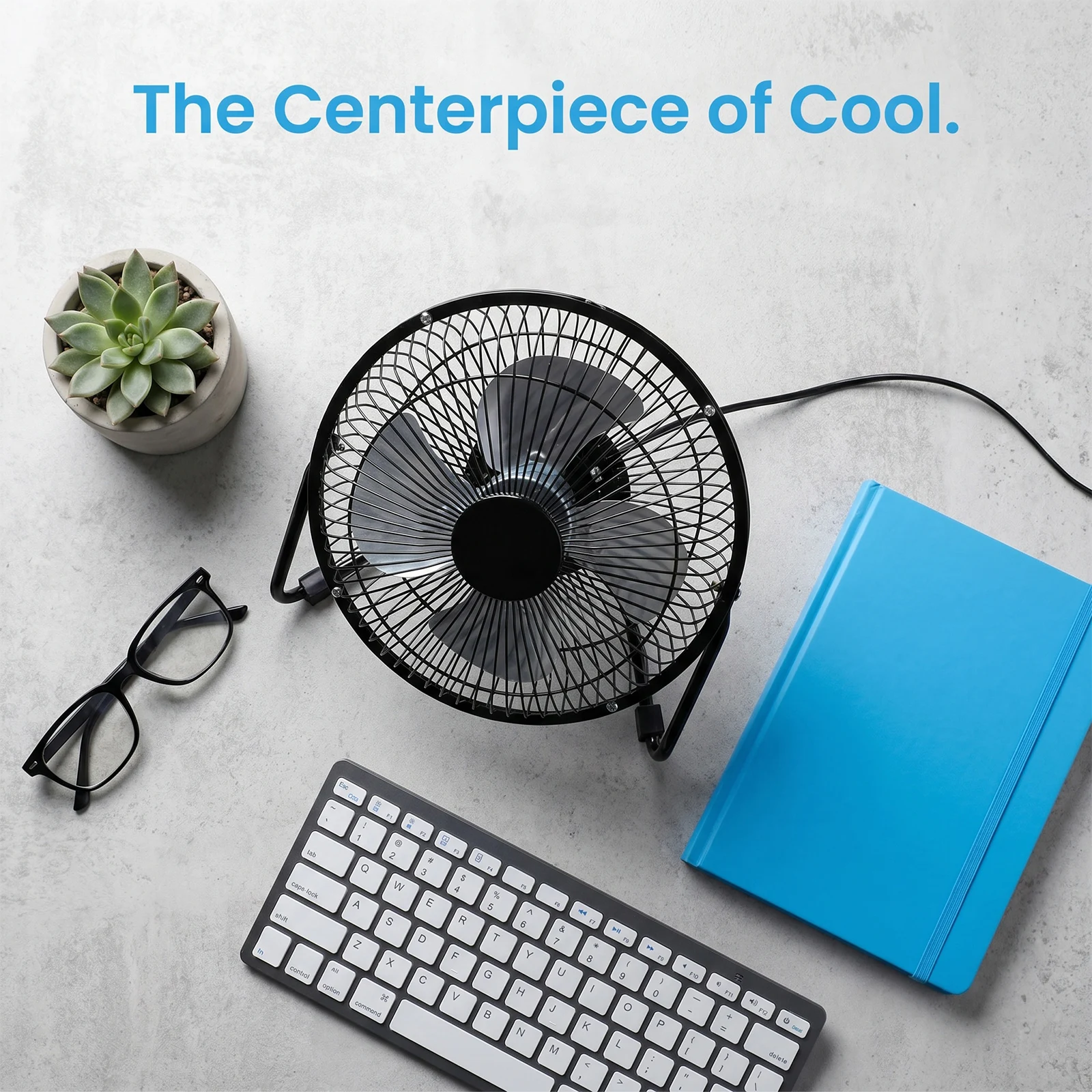 9 inch High Velocity Floor Fan 3-Speed USB Powered Portable Metal Cradle Fan with Adjustable Tilt Wall Mounted & Standing Fan view 2