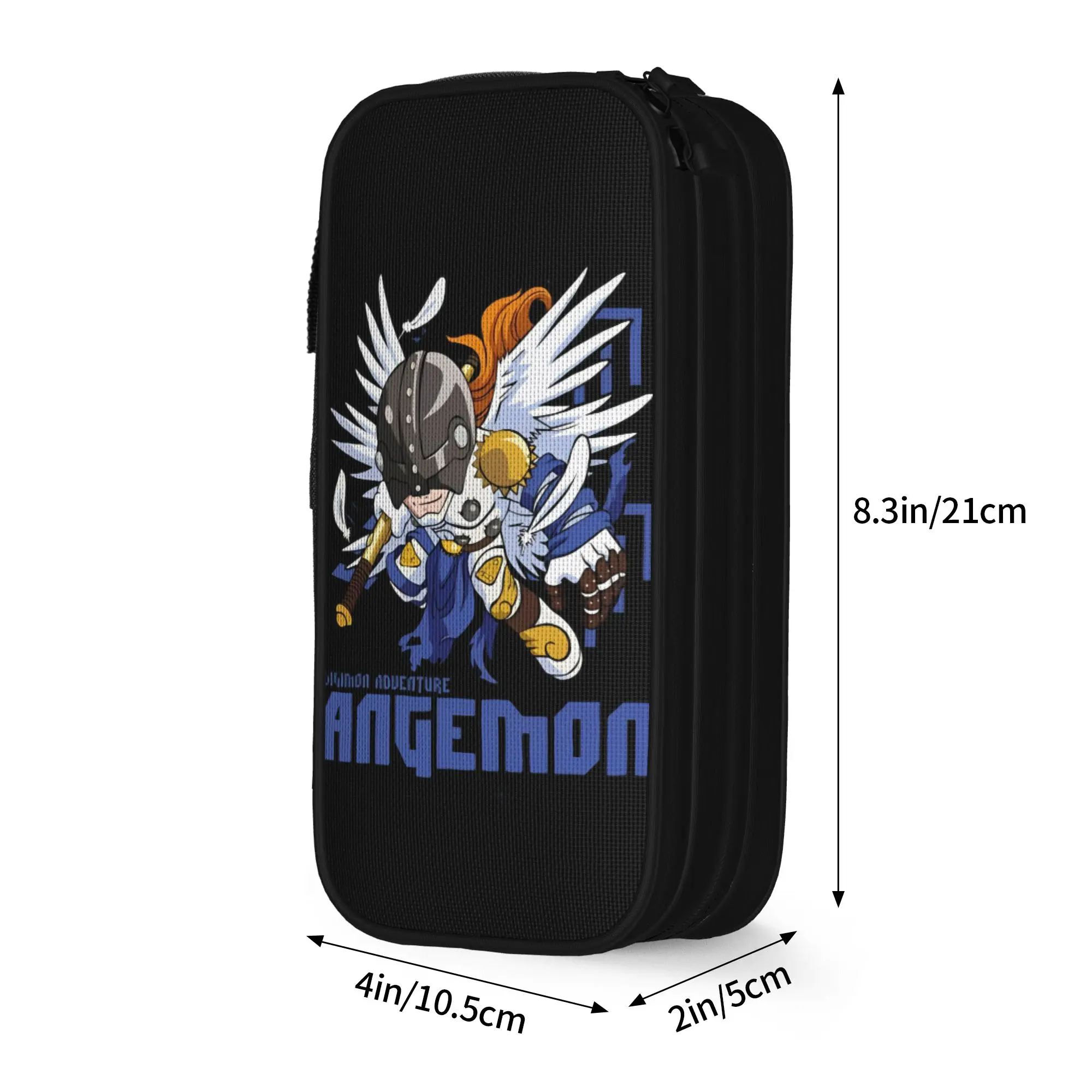 Digimon Adventure Angemon Pencil Cases Classic   Pen Holder Bag Student Big Capacity School Supplies Gift Pencilcases view 3