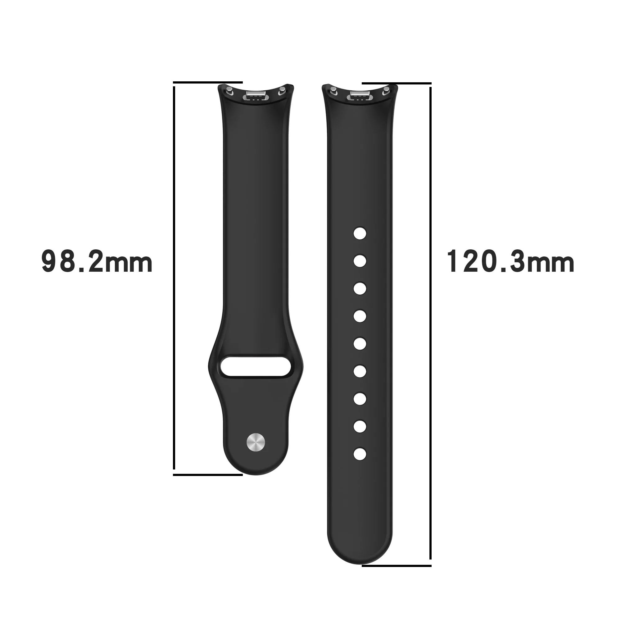 الرياضة سيليكون حزام ل Xiaomi الفرقة 10/9/8 لينة مريحة مشبك معدني سوار معصمه ل Miband 8/9/10 استبدال حزام