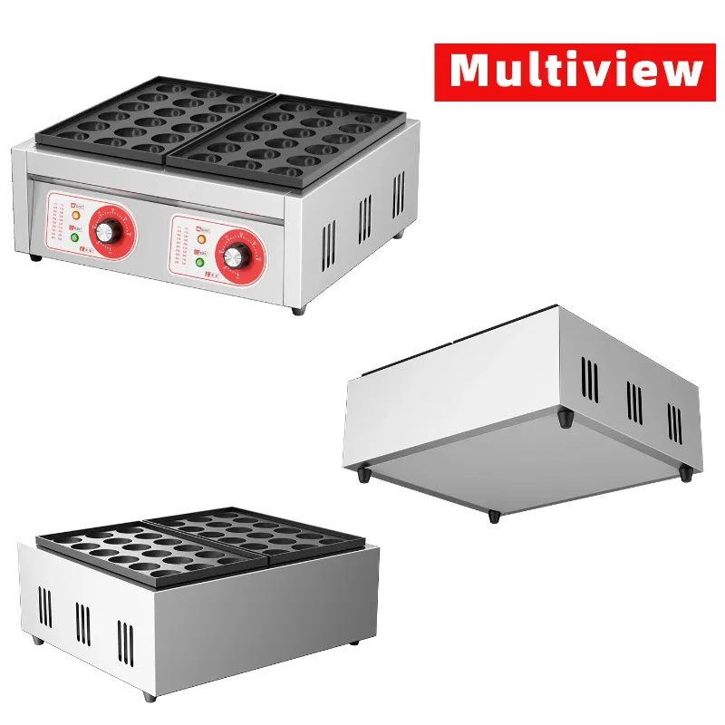 Commercial Cake Machine 50 Pieces Pancake Machine 1700W Non-Stick Waffle Machine, Mini Dutch Pancake Machine