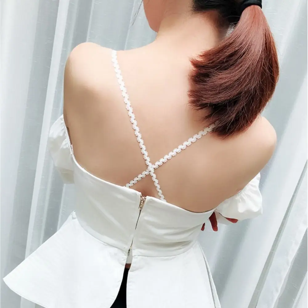 

Accessories Casual Solid Color Intimates Accessories Cross Lace Bra Straps Pectoral Girdle Adjustable Bra Belt Shoulder Straps