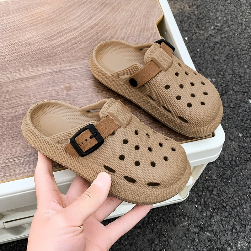 New Summer Children's Clogs, Lightweight, Comfortable, Non-Slip, Boys' and Girls' Closed-Toe Sandals, Outdoor Sandals