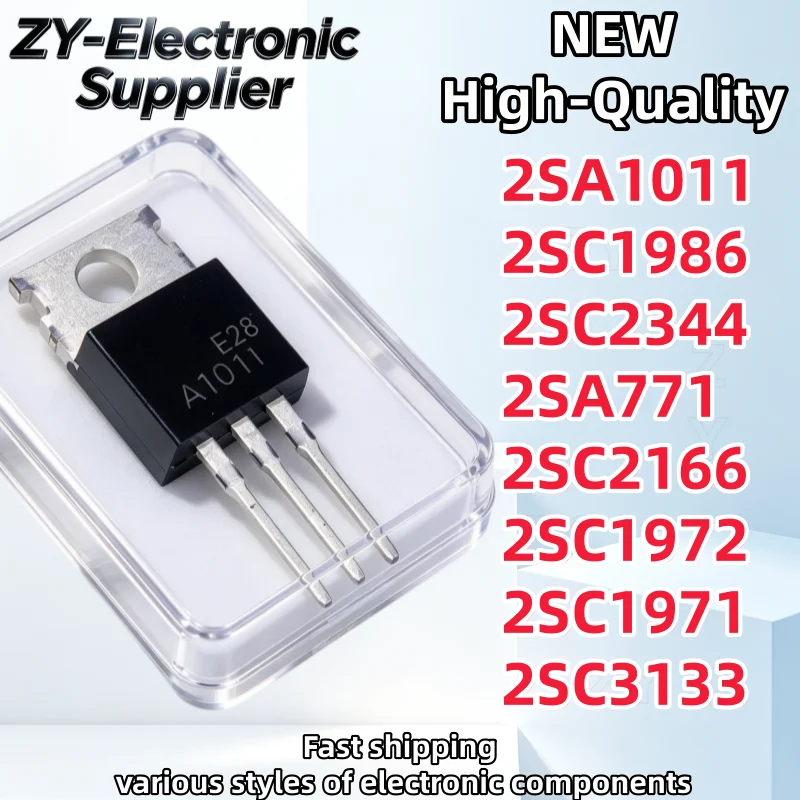 10Pcs New 2SA1011 2SC1986 2SC2344 2SA771 2SC2166 2SC1972 2SC1971 2SC3133 TO-220 A1011 C1986 C2344 A771 C2166 C1972 C1971 C3133