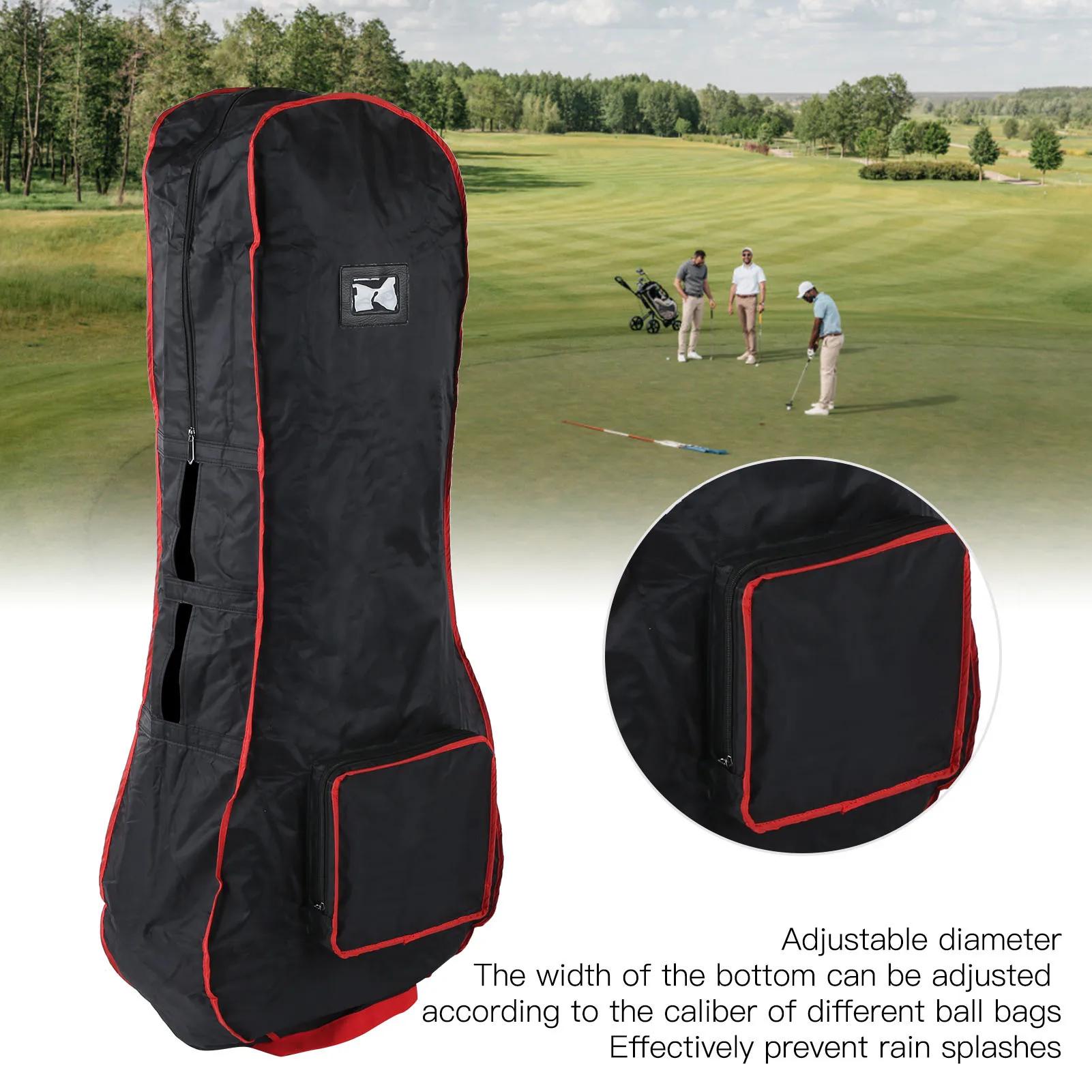 

Golf Bag Rain Protection Cover Golf Pole Bag Waterproof Dustproof Cover Accessory