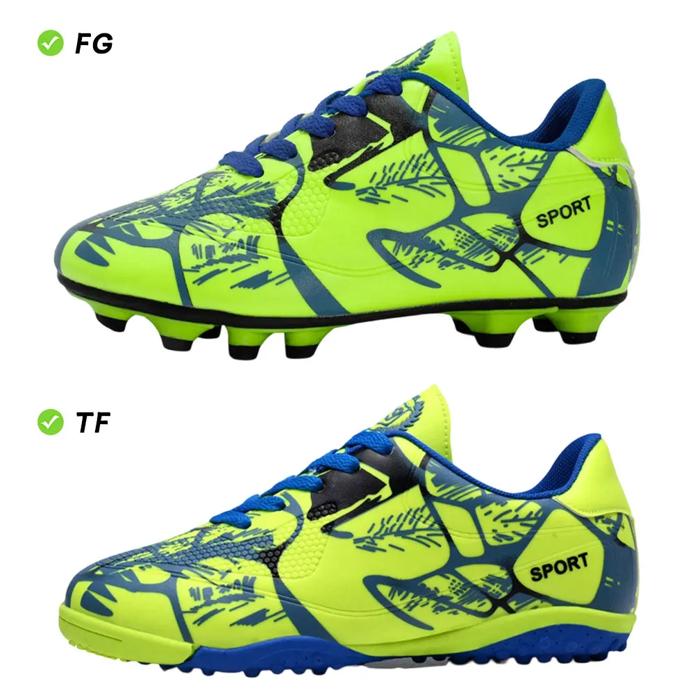 2025 zapatos de fútbol AG FG sistema de doble perno antideslizante hierba entrenamientos deportivos zapatos de fútbol profesionales tacos ligeros