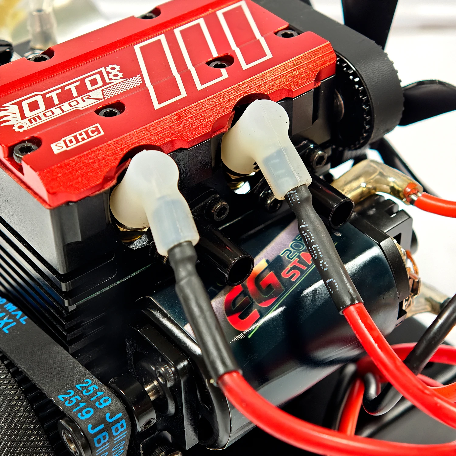 TOYAN FS-L200GC Gas Voline Engine Finished Model Air Cooled Four Stroke Engine Model with Base Electric Start Toyan Model Gift view 6