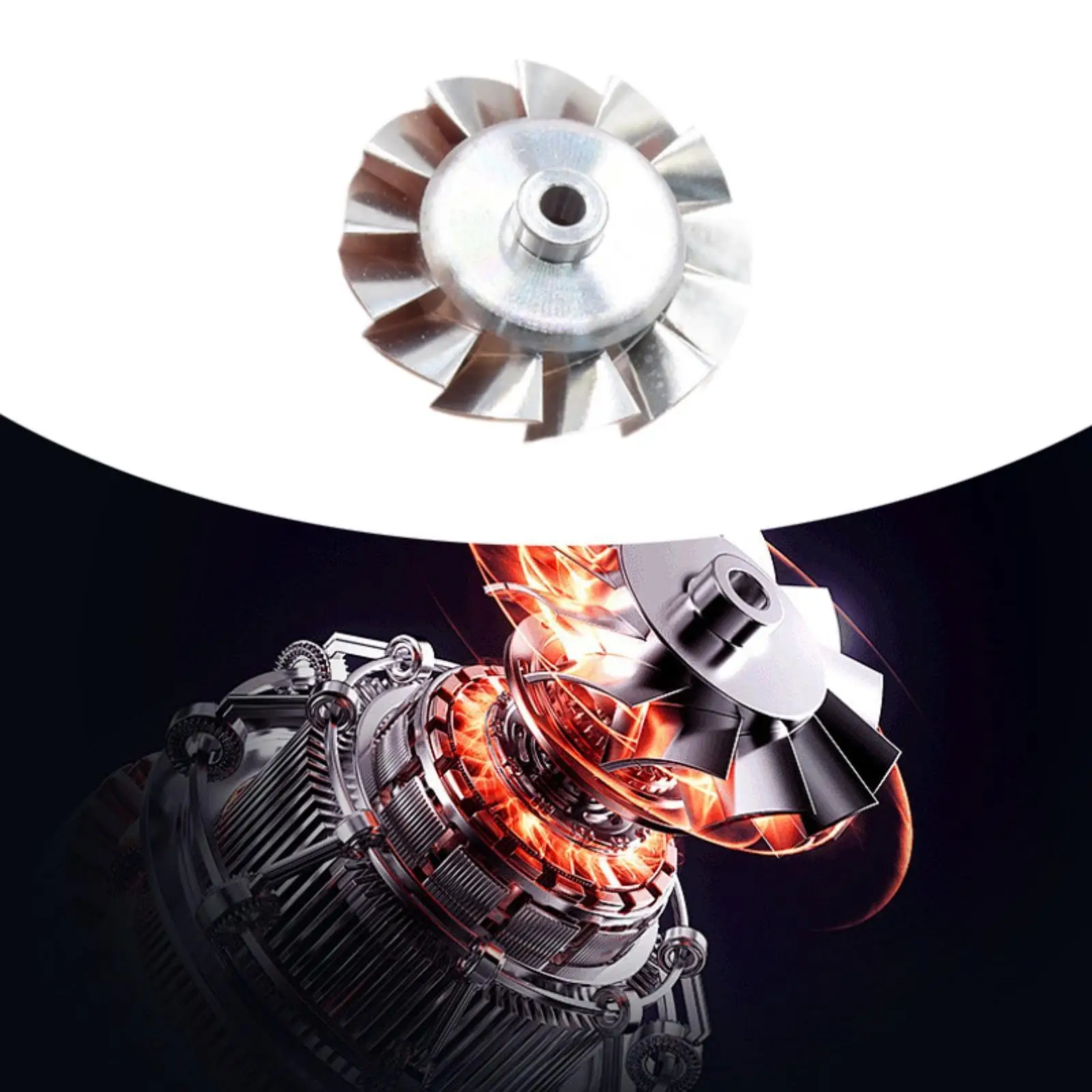 High Speed Brushless Ducted Fan Blade 27mm Aluminum Impeller CNC Balanced Replacement for Model Jets