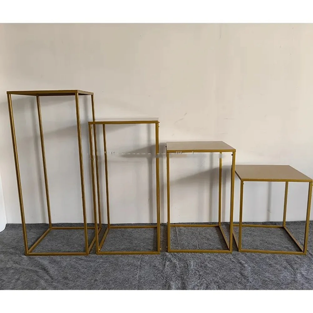 4pcs) Black Metal Flower Stand for Wedding Tables Decoration Elegant Vase Rack for Weddings and Parties Party Centerpiece